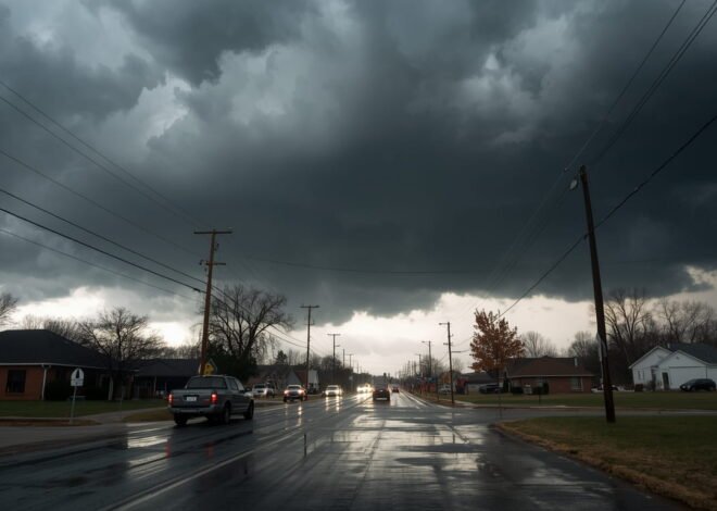 Severe Weather Alert Issued for Sheffield Area as Storm System Moves Across Northwest Alabama Today