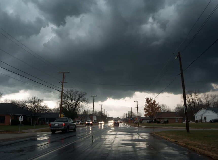 Severe Weather Alert Issued for Sheffield Area as Storm System Moves Across Northwest Alabama Today
